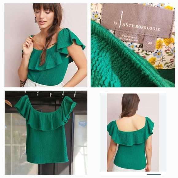 ANTHROPOLOGIE SHOULDER OFF TOP - Picture 1 of 3